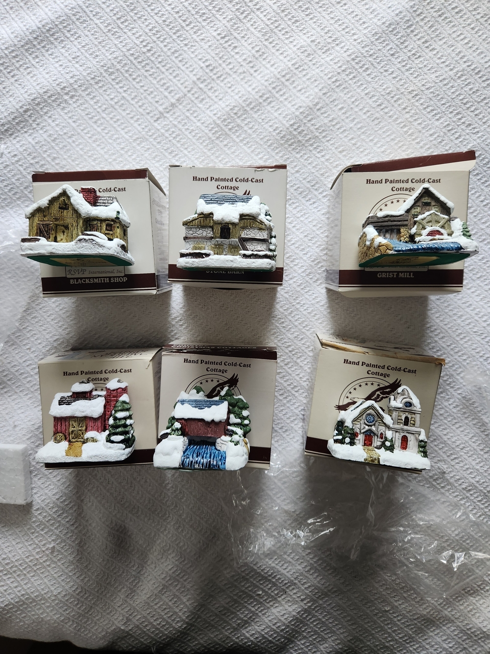 Holiday Village Set - White Snow Accents